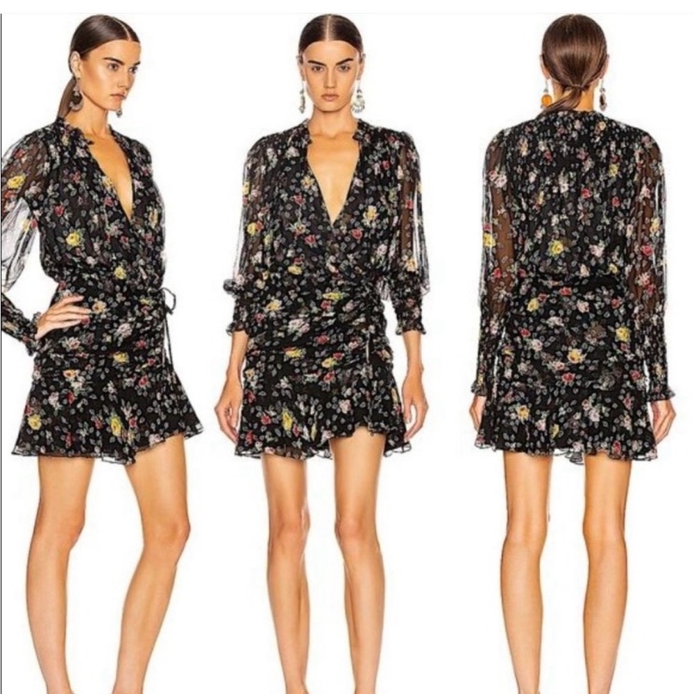 Veronica Beard Armenia Silk Floral Dress Size 0